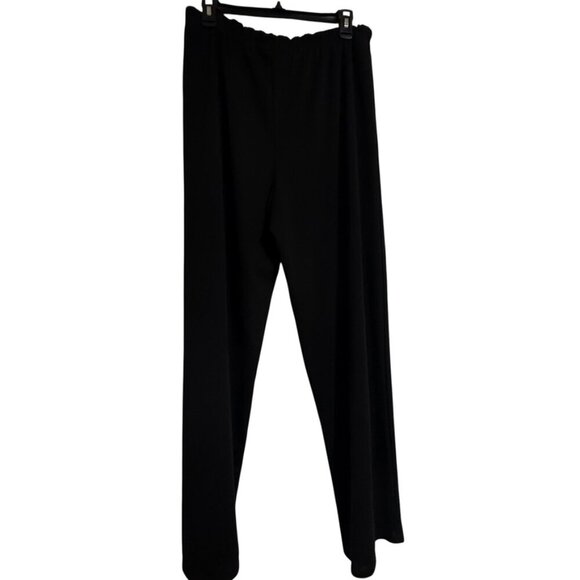 Kathy Lee Collection Black Polyester Pants SZ Large Vintage Career - Picture 6 of 7